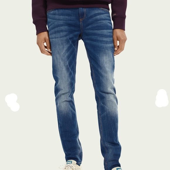 Scotch & Soda Skim Amsterdam Blauw